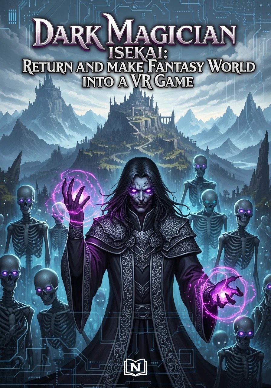 Cover of Dark Magician Isekai: Return and make Fantasy World into a VR Game Novel