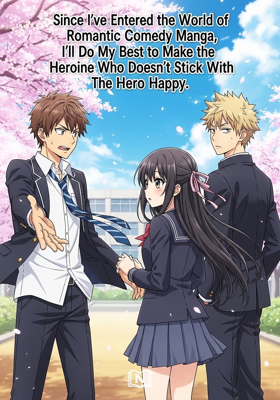 Cover of Since I’ve Entered the World of Romantic Comedy Manga, I’ll Do My Best to Make the Heroine Who Doesn’t Stick With the Hero Happy. Novel